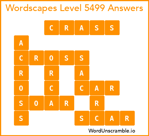 Wordscapes Level 5499 Answers