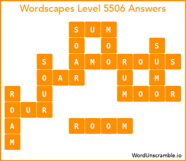 Wordscapes Level 5506 Answers