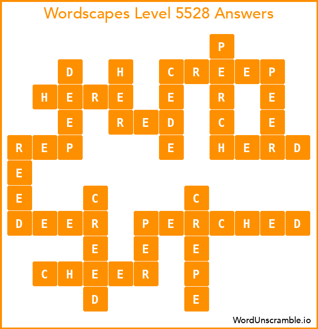 Wordscapes Level 5528 Answers