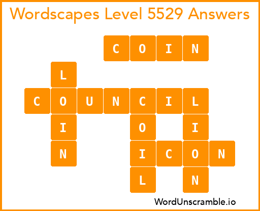 Wordscapes Level 5529 Answers