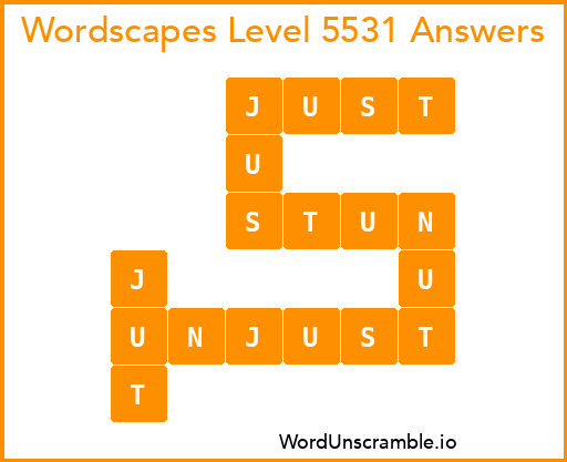 Wordscapes Level 5531 Answers
