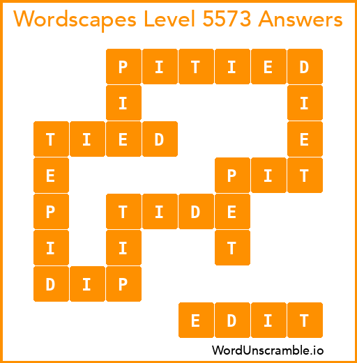Wordscapes Level 5573 Answers