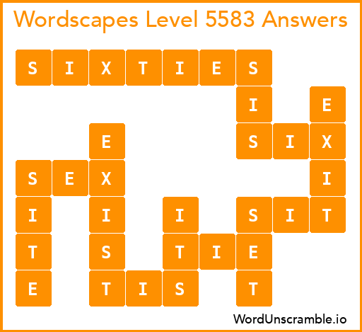 Wordscapes Level 5583 Answers