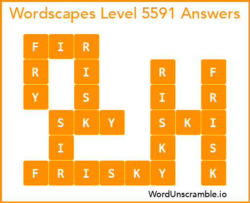 Wordscapes Level 5591 Answers