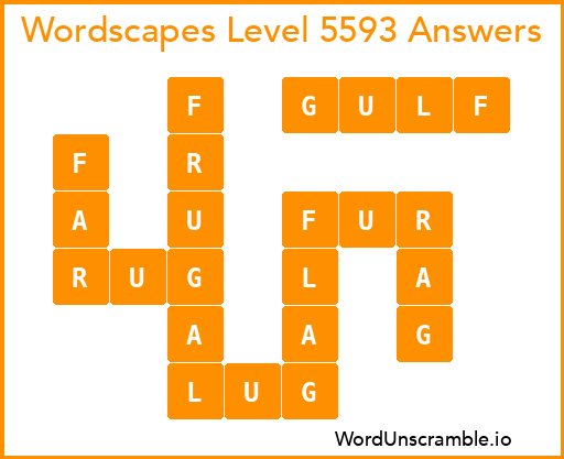 Wordscapes Level 5593 Answers