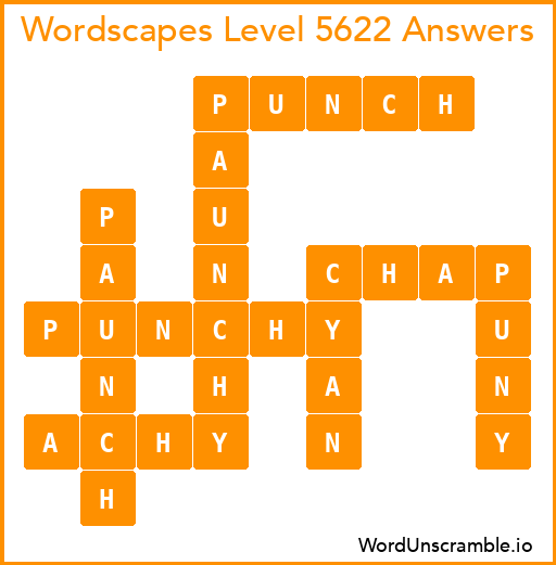 Wordscapes Level 5622 Answers