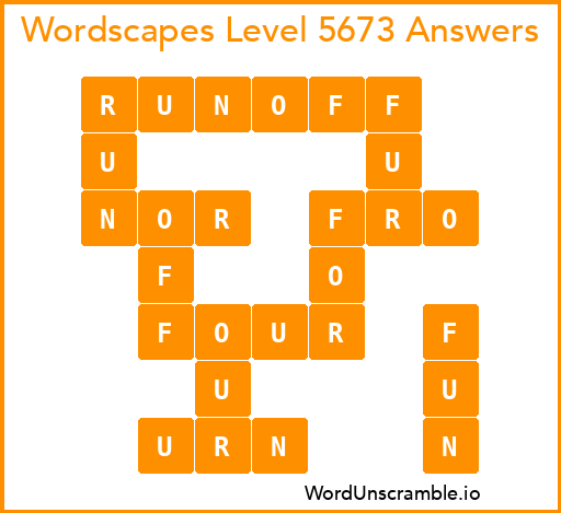 Wordscapes Level 5673 Answers