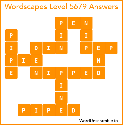 Wordscapes Level 5679 Answers