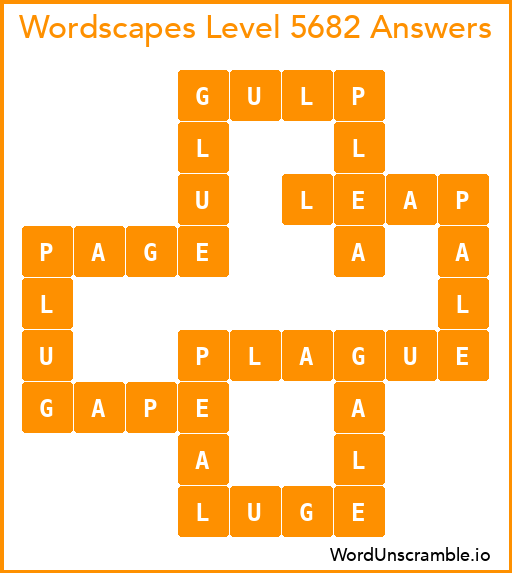 Wordscapes Level 5682 Answers