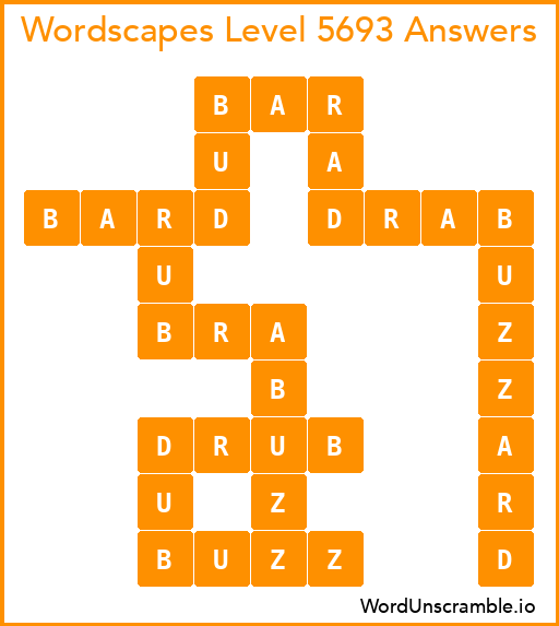 Wordscapes Level 5693 Answers