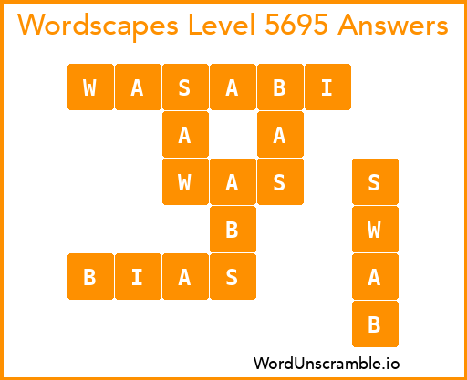 Wordscapes Level 5695 Answers