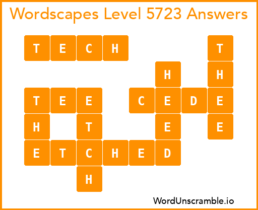 Wordscapes Level 5723 Answers