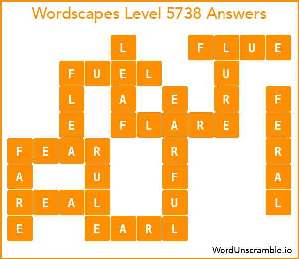 Wordscapes Level 5738 Answers