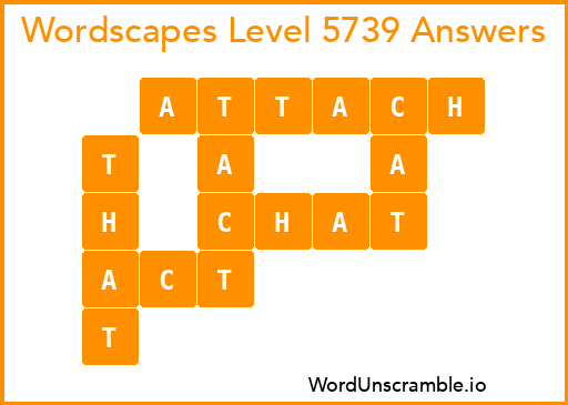 Wordscapes Level 5739 Answers