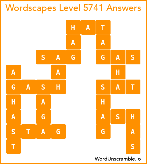 Wordscapes Level 5741 Answers