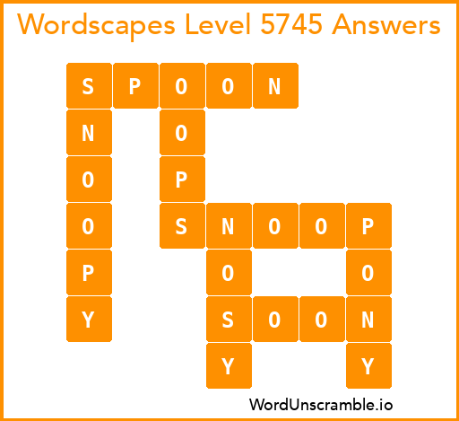 Wordscapes Level 5745 Answers