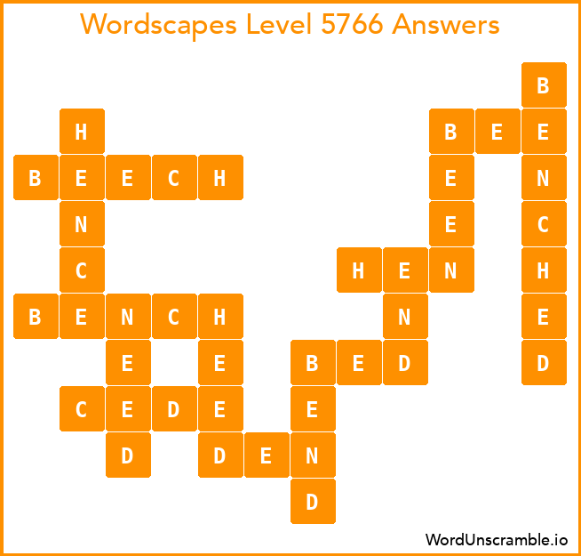 Wordscapes Level 5766 Answers