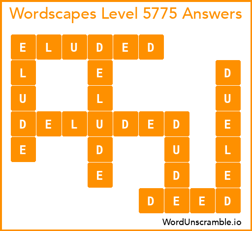 Wordscapes Level 5775 Answers
