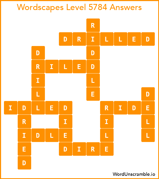 Wordscapes Level 5784 Answers