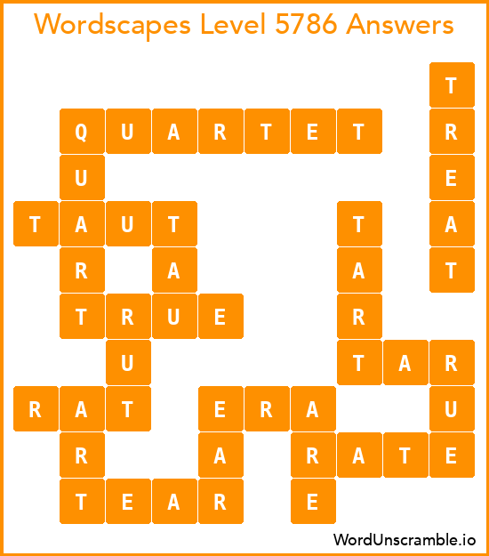 Wordscapes Level 5786 Answers
