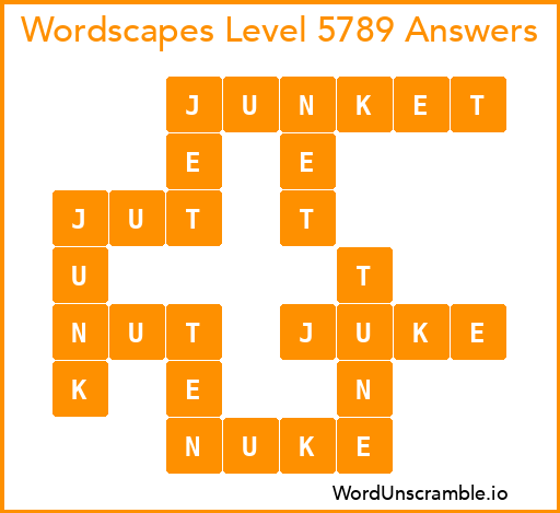 Wordscapes Level 5789 Answers