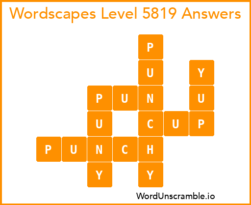 Wordscapes Level 5819 Answers