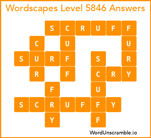 Wordscapes Level 5846 Answers