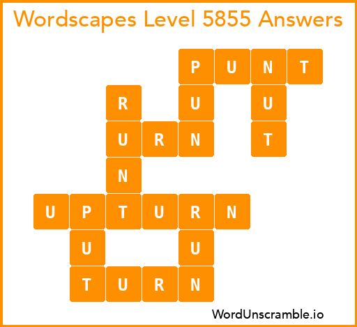 Wordscapes Level 5855 Answers