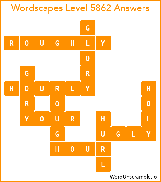 Wordscapes Level 5862 Answers