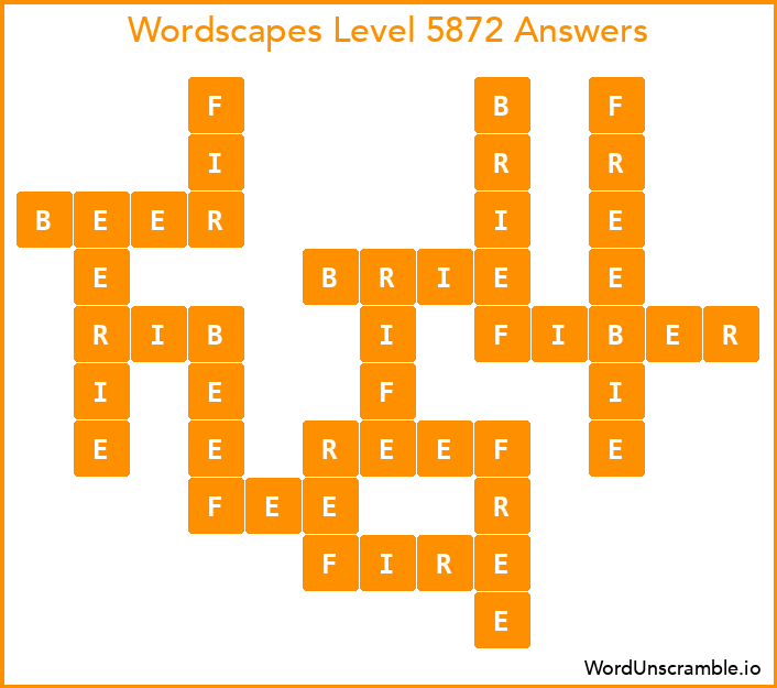 Wordscapes Level 5872 Answers