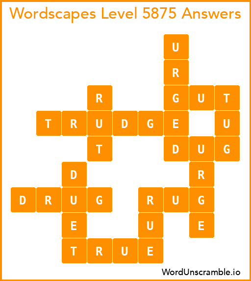 Wordscapes Level 5875 Answers