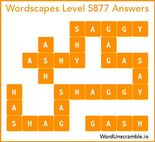 Wordscapes Level 5877 Answers