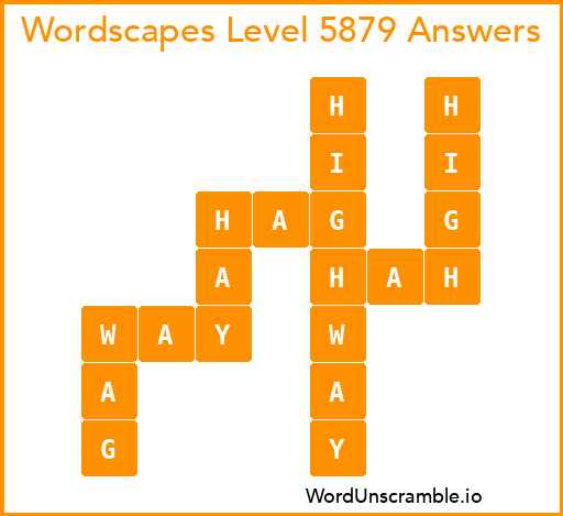 Wordscapes Level 5879 Answers