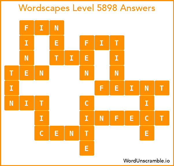 Wordscapes Level 5898 Answers