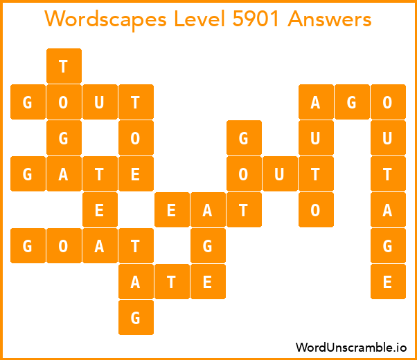 Wordscapes Level 5901 Answers
