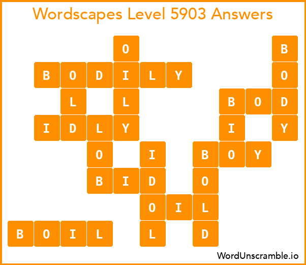 Wordscapes Level 5903 Answers