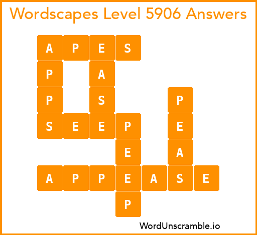 Wordscapes Level 5906 Answers