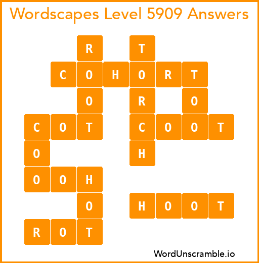 Wordscapes Level 5909 Answers
