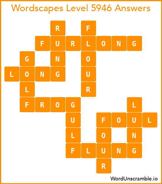 Wordscapes Level 5946 Answers