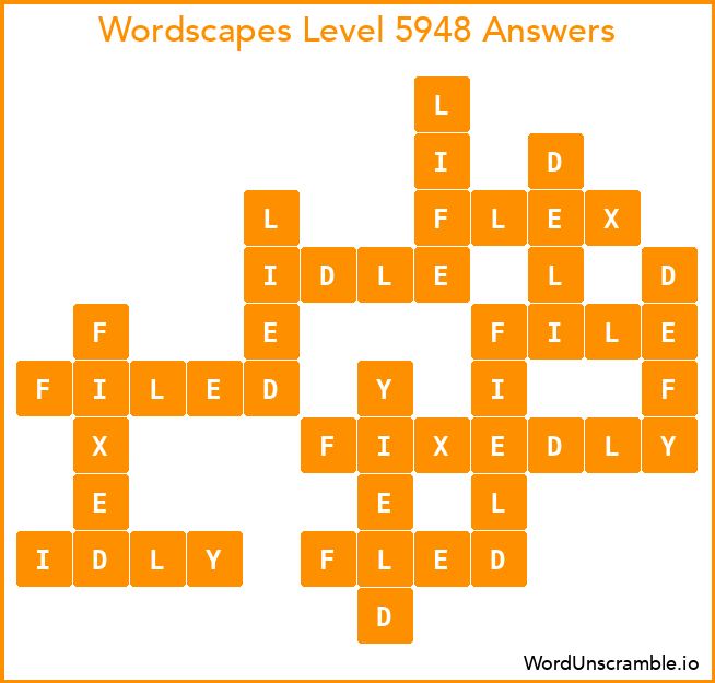 Wordscapes Level 5948 Answers