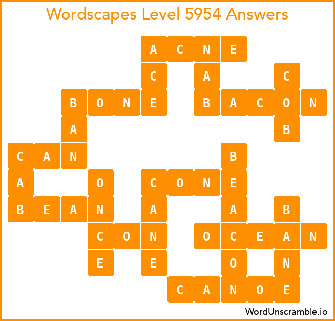 Wordscapes Level 5954 Answers