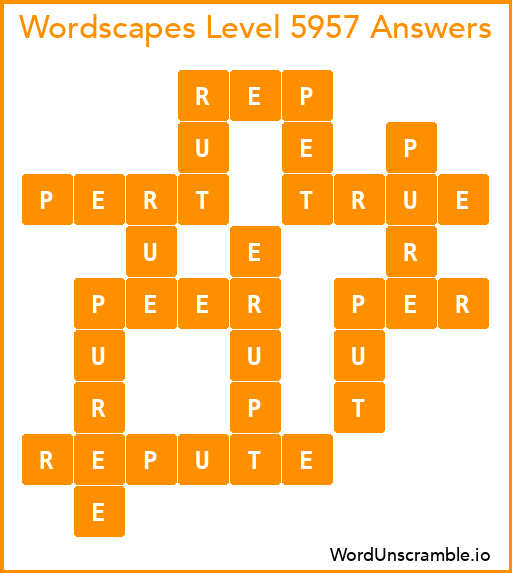 Wordscapes Level 5957 Answers