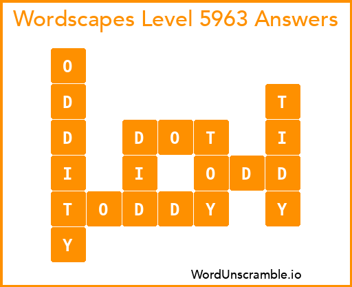 Wordscapes Level 5963 Answers