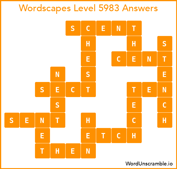 Wordscapes Level 5983 Answers