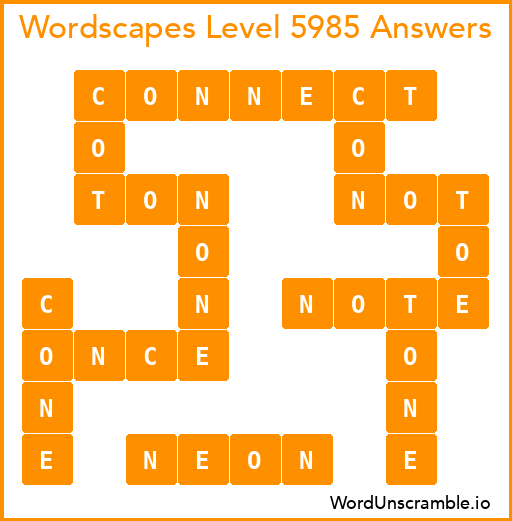 Wordscapes Level 5985 Answers