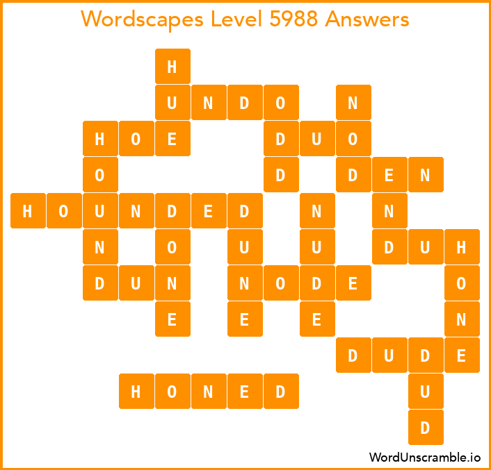 Wordscapes Level 5988 Answers